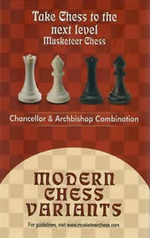 议长和大主教-枪手国际象棋变种套件-4套-黑色和象牙色 